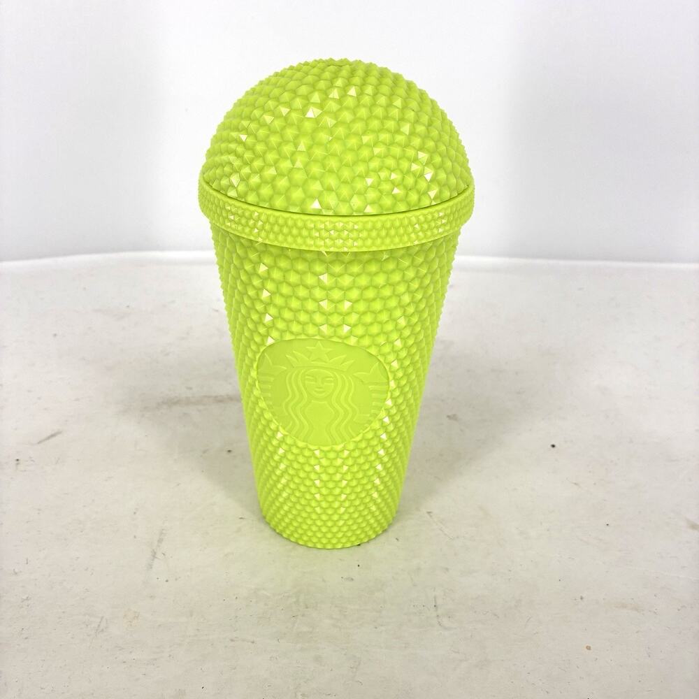 Starbucks Dome Bright Green Studded Texture Tumbler 30 Year Anniversary